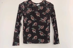 Floral Mesh Top