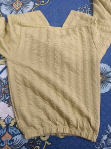 Cute Yellow full sleeve top for 8-9 years girl