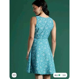 Floral Print A-Line Dress