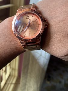 men &amp; women golden watch