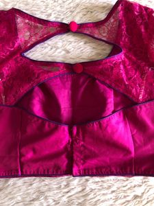 Rose Pink Back Open Blouse (Women’s)