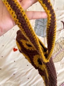 Hand Woven crochet Bag.