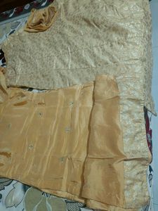 Golden Simple Embroidery Suit