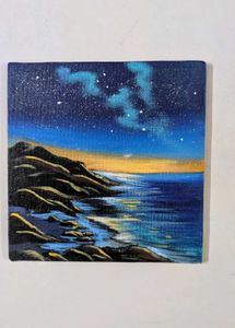 Mini Midnight Coastal Painting