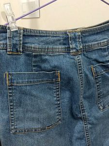Denim Mini Skort