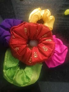 Colorful Hair Scrunchies