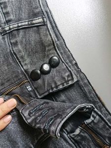 Denim High Waisted Shorts
