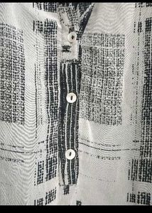 Black &amp; White Print Tunic Dress