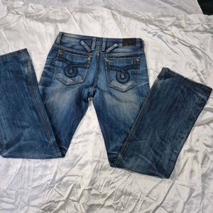 low waist /rise  Straight Fit denim /Y2K