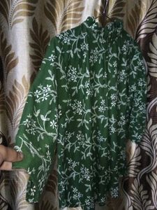 Floral High Neck Top