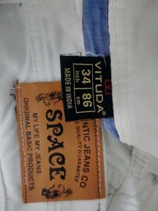 White regular fit Jeans