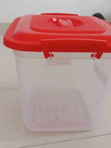 Red Lid Storage Container