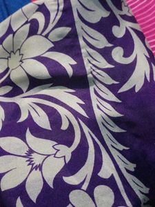 Royal Blue &amp; Gold Embellished Fabric