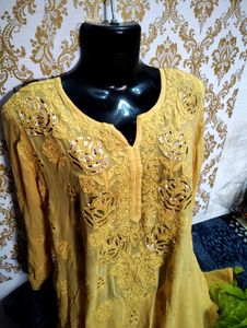 PROBLI Chicken Work Pure Chicke Brand Gharara Set