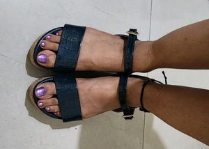 Lovely Navy Platform Heels