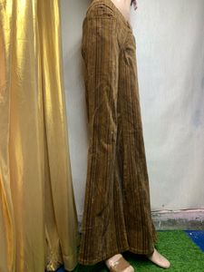 Corduroy Brown Flare Leg Pants