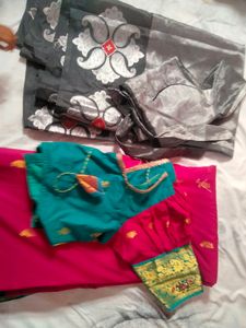 Combo Sarees Tissue And Cotten Silk Saree