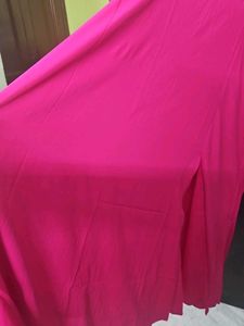 Pink Cold Shoulder Maxi Dress