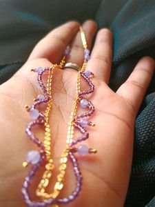 Purple Colour Necklace