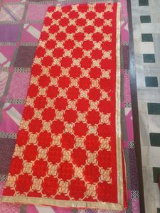 Red Phulkari Dupatta