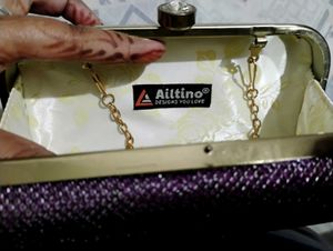 Sparkly Purple Clutch