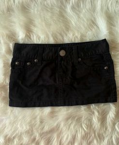 Vintage Micro Black Skirt