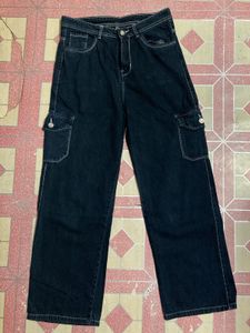 Wide Leg Denim Jeans