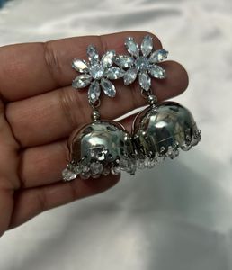 Flower Jhumka Earrings