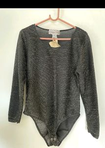 Bodycon Shimmering Gold Top