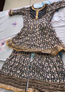 COTTON PEPLUM GARARA SET