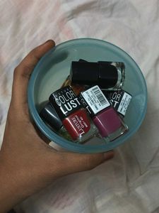 Pack Of Seven Aesthetic Colors Nail Polish 💅💗🌠