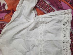 white Korean formal top