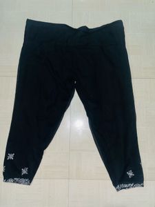 Elegant White Embroidered Kurti Set