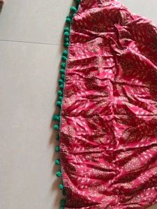 Red Floral Dupatta