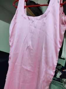 Pink Sleeveless kurta set