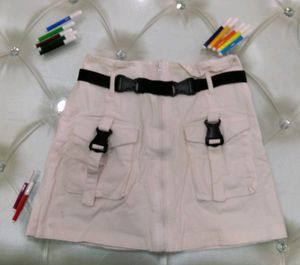 hot white mini skirt