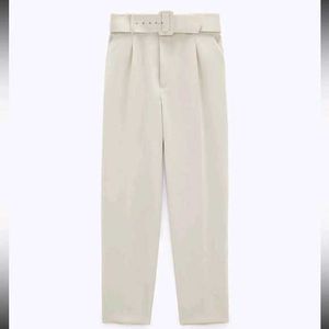 ZARA BELTED PANTS