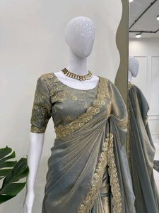 🆕️🆕️Designer Saree on Fendi Silk Fabric