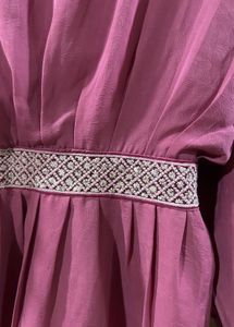 Mauve Cinched Waist Top