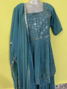 beautiful sequins work dress set