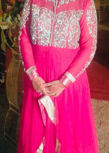 Elegant Pink Ethnic Gown
