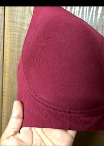 Burgundy Bra