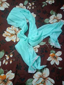 Aqua Embellished Mini Dress