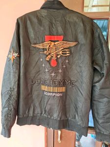 Vintage Embroidered Bomber Jacket