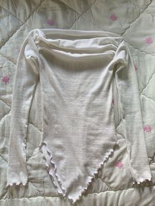 White Long Sleeve Top