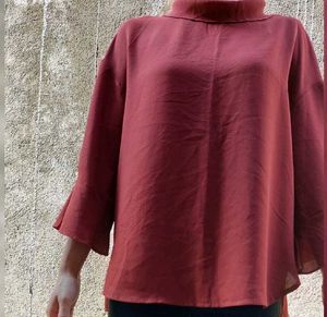 Dark Red Formal Shirt,Size:S-M