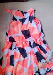 Girl&#39;s Geometric Print Dress