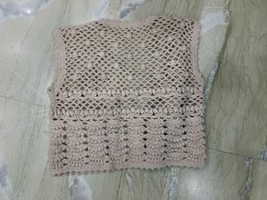 Crochet Knit Vest