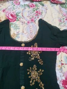 Elegant Green Embroidered Salwar Suit