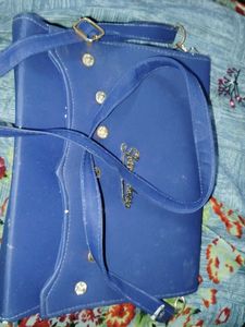 Blue Shoulder Bag